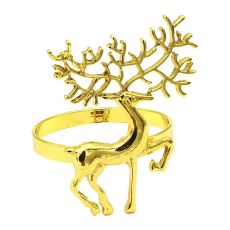 Pnellth Napkin Ring Christmas Deer Pattern Sturdy Alloy Wedding Center Napkin Circle for Bar
Pnellth Napkin Ring Christmas Deer Pattern Sturdy Alloy Wedding Center Napkin Circle for Bar