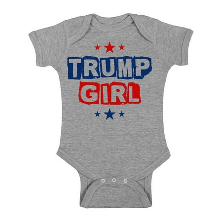 Awkward Styles Trump Girl Baby Bodysuit President Romper Re-Elect Top