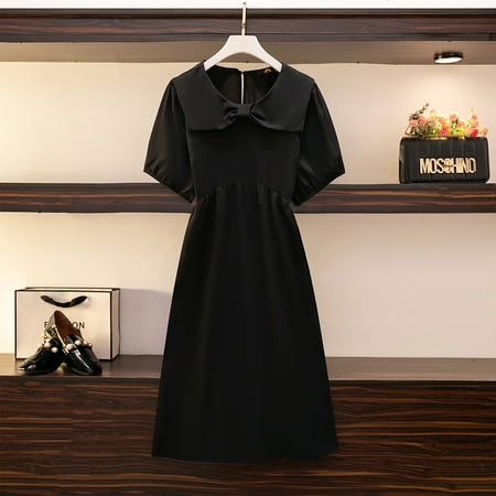 Plus size women‘s summer casual dress Black pink polyester fabric loose comfortable skirt mid-length party dress 2024 WOMEN
Plus size women‘s summer casual dress Black pink polyester fabric loose comfortable skirt mid-length party dress 2024 WOMEN