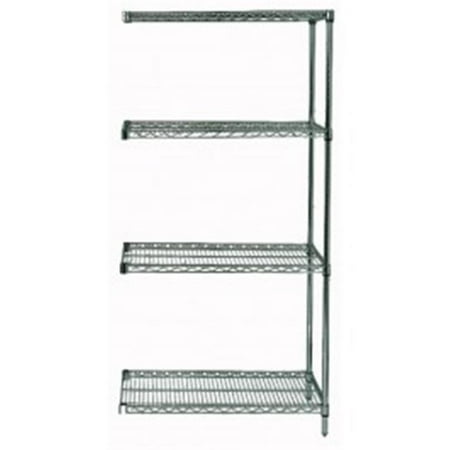 Quantum Storage AD54-1830P 4 Shelf Proform Wire Shelving Add On Unit - 18 x 30 x 54 in.
Quantum Storage AD54-1830P 4 Shelf Proform Wire Shelving Add On Unit - 18 x 30 x 54 in.