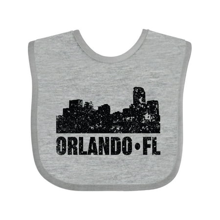 Inktastic Orlando Skyline with Grunge Gift Baby Boy or Baby Girl Bib