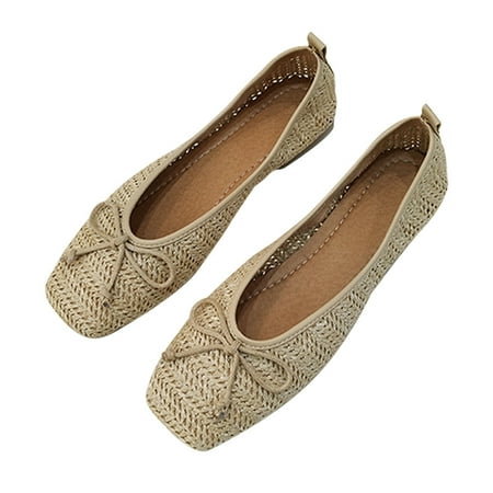 Rosarivae 1 Pair of Women Woven Flat Shoes Retro Style Women Shoes with Low-cut Upper
Rosarivae 1 Pair of Women Woven Flat Shoes Retro Style Women Shoes with Low-cut Upper