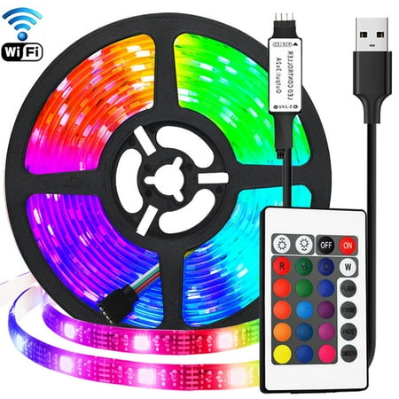 Ledander Bedroom LED Light 49.2ft(2*24.6ft) LED Light RGB Dimmable APP Control and IR Remote Control Extra Long Smart LED Light Strip with Music Sync Decorative Light Strip for Room Kitchen Party
Ledander Bedroom LED Light 49.2ft(2*24.6ft) LED Light RGB Dimmable APP Control and IR Remote Control Extra Long Smart LED Light Strip with Music Sync Decorative Light Strip for Room Kitchen Party