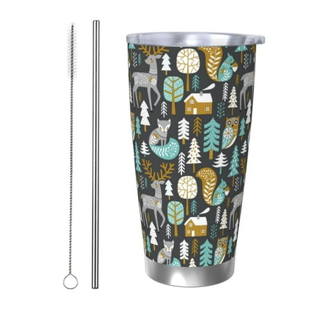 Gukieu Moose Squirrel owls tree Print 20OZ Car Cup Vacuum Stainless Steel Leak-proof Thermos Cup Unisex Suitable for Home Outdoor and Sports-Straw Two-piece Set
Gukieu Moose Squirrel owls tree Print 20OZ Car Cup Vacuum Stainless Steel Leak-proof Thermos Cup Unisex Suitable for Home Outdoor and Sports-Straw Two-piece Set