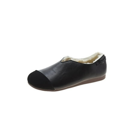 Tenmix Women Casual Shoes Patchwork Warm Loafers Slip On Flats Plush Lining Comfort Shoe Walking Non-slip Resistant Moccasins Black 6.5
Tenmix Women Casual Shoes Patchwork Warm Loafers Slip On Flats Plush Lining Comfort Shoe Walking Non-slip Resistant Moccasins Black 6.5