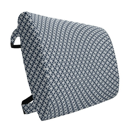 Navy Lumbar Pillow Woven Marine Sea Life Inspired in Square Shapes Geometric Grid Art Print Soft Back Cushion for Office Chairs with Adjustable Straps 14 x 13 Navy Blue and White by Ambesonne
Navy Lumbar Pillow Woven Marine Sea Life Inspired in Square Shapes Geometric Grid Art Print Soft Back Cushion for Office Chairs with Adjustable Straps 14 x 13 Navy Blue and White by Ambesonne