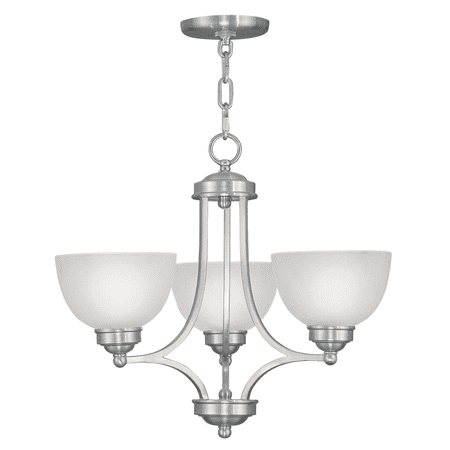 Brushed Nickel Tone Finish Chandeliers Nickel Material Medium 18 Long 3 Light Fixture
Brushed Nickel Tone Finish Chandeliers Nickel Material Medium 18 Long 3 Light Fixture