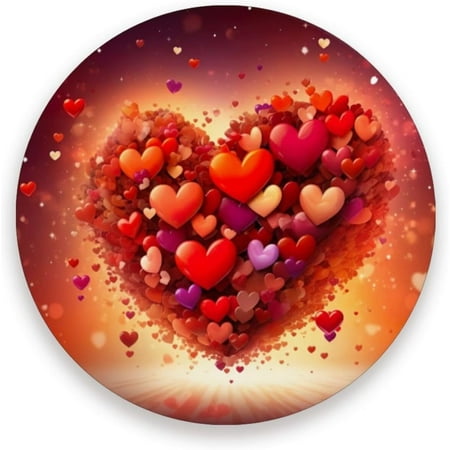Valentine S Day Theme Coaster Drinks Round Absorbent Stone Set with Ceramic Stone and Cork Base Tabletop Protection Mats and Cups Place for 4PCS Home Decor
Valentine S Day Theme Coaster Drinks Round Absorbent Stone Set with Ceramic Stone and Cork Base Tabletop Protection Mats and Cups Place for 4PCS Home Decor