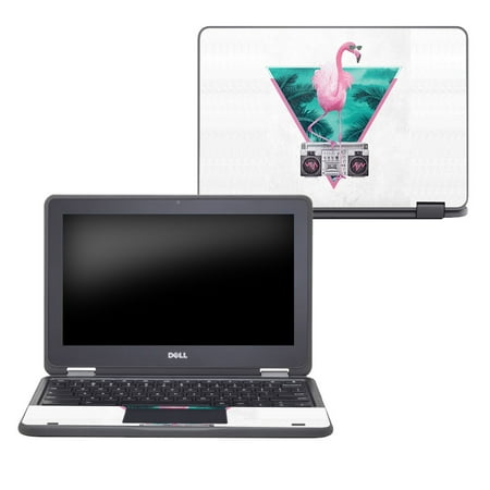 Skin For Dell Chromebook 11" 3189 - Miami Flamingo | MightySkins Protective, Durable, and Unique Vinyl Decal wrap cover | Easy To Apply, Remove, and Change Styles