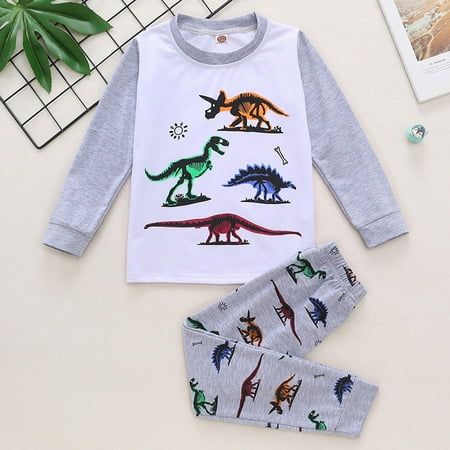 Hunpta Baby Kids Boys Girls Long Sleeve Dinosaur Printed Top And Pants Pajamas Set Outfit
Hunpta Baby Kids Boys Girls Long Sleeve Dinosaur Printed Top And Pants Pajamas Set Outfit
