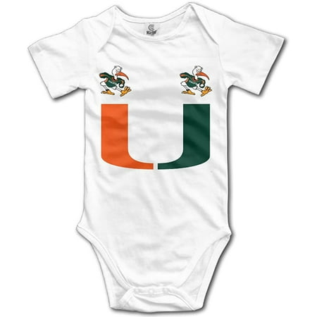 BADOU University Of Miami Mascot For 6-24 Months Infant Short Sleeve Romper Jumpsuit White
BADOU University Of Miami Mascot For 6-24 Months Infant Short Sleeve Romper Jumpsuit White