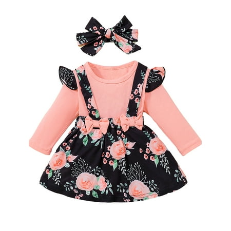 uukiA Infant Baby Girl 3-24 Months Romper Print Suspender Skirt Three Piece Headband Set
uukiA Infant Baby Girl 3-24 Months Romper Print Suspender Skirt Three Piece Headband Set