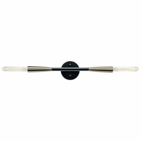 Steel 2 Light Wall Bracket in Mid-Century Modern Style with Black Finish-20.75 inches H X 4.75 inches W Bailey Street Home 147-Bel-2748731
Steel 2 Light Wall Bracket in Mid-Century Modern Style with Black Finish-20.75 inches H X 4.75 inches W Bailey Street Home 147-Bel-2748731