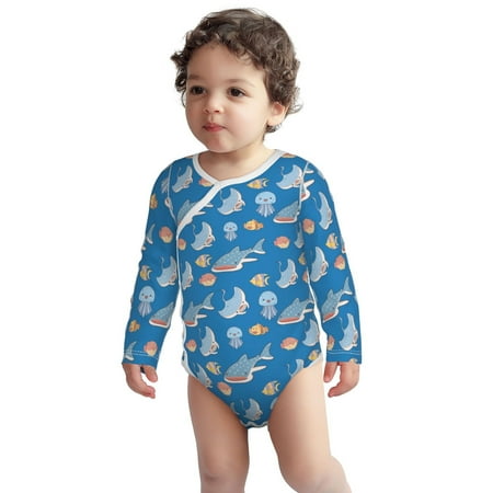 Haiem Party Shark Cute Printed Unisex-Baby Long Sleeve Onesies Bodysuits Unisex Babies Snap-Up Rompers-3 Months
Haiem Party Shark Cute Printed Unisex-Baby Long Sleeve Onesies Bodysuits Unisex Babies Snap-Up Rompers-3 Months