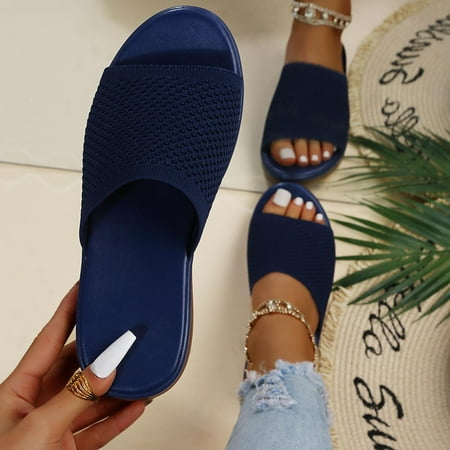 FITORON Women s Slippers- New Shoes Casual Fly Woven Upper Soft Polyurethane Lightweight Thick-soled Slippers Blue 42
FITORON Women s Slippers- New Shoes Casual Fly Woven Upper Soft Polyurethane Lightweight Thick-soled Slippers Blue 42
