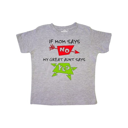 Inktastic If Mom Says No My Great Aunt Says Yes Gift Toddler Boy or Toddler Girl T-Shirt
Inktastic If Mom Says No My Great Aunt Says Yes Gift Toddler Boy or Toddler Girl T-Shirt