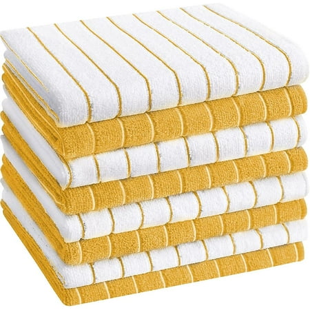 Microfiber Towels Stripe Designed Super Soft and Absorbent Dish Towels Pack of 8 18 x 26 Inch Yellow and White
Microfiber Towels Stripe Designed Super Soft and Absorbent Dish Towels Pack of 8 18 x 26 Inch Yellow and White