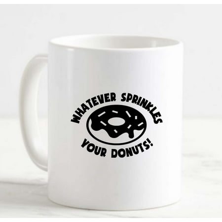 Coffee Mug Whatever Sprinkles Your Donuts! Funny Food Sweets White Cup Funny Gifts for work office him her
Coffee Mug Whatever Sprinkles Your Donuts! Funny Food Sweets White Cup Funny Gifts for work office him her