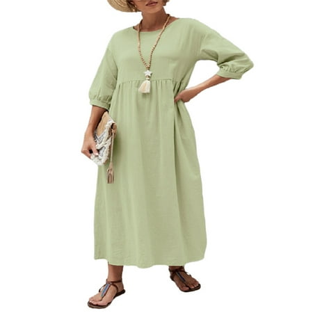 Frontwalk Nightdress for Womens Casual Loose Nightgown Summer Lounge Long Tshirt Dress Sleepwear Pajama Dress
Frontwalk Nightdress for Womens Casual Loose Nightgown Summer Lounge Long Tshirt Dress Sleepwear Pajama Dress