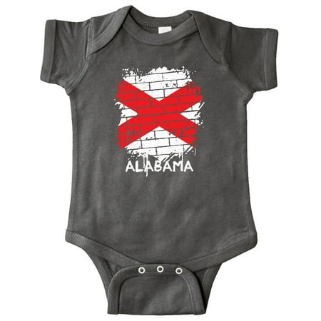 Inktastic Graffiti Alabama State Flag Gift Baby Boy or Baby Girl Bodysuit