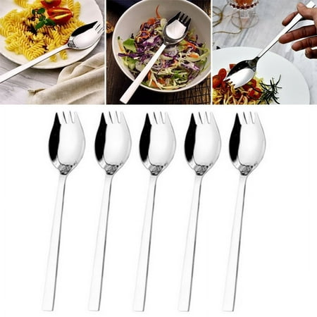 Clearance! Souwang Tableware 5 Pack Stainless Sporks For Everyday Use Back To School Lunch Supplies Camping Hiking Heavy Duty Flatware Set
Clearance! Souwang Tableware 5 Pack Stainless Sporks For Everyday Use Back To School Lunch Supplies Camping Hiking Heavy Duty Flatware Set