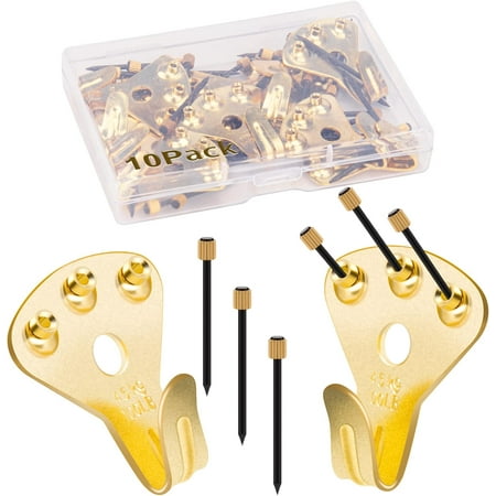 10PACK 100lbs Heavy Duty Picture Frame Hangers Hooks with Nails Professional Picture Hanging Hooks Support up to 100lbs Heavy Duty Plaster Wall Pro Photo/Heavy Mirror Hanging Kit
10PACK 100lbs Heavy Duty Picture Frame Hangers Hooks with Nails Professional Picture Hanging Hooks Support up to 100lbs Heavy Duty Plaster Wall Pro Photo/Heavy Mirror Hanging Kit
