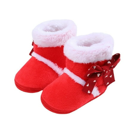 Newborn Baby Girl Plush Snow Booties Keep Warm Shoes Non-Slip Sneaker Walking Soft-Soled Breathable Bowknot First Walkers
Newborn Baby Girl Plush Snow Booties Keep Warm Shoes Non-Slip Sneaker Walking Soft-Soled Breathable Bowknot First Walkers