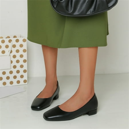 Casual Shoes Ladies Fashion Solid Color Leather Square Toe Shallow Mouth Heel Casual Shoes
Casual Shoes Ladies Fashion Solid Color Leather Square Toe Shallow Mouth Heel Casual Shoes
