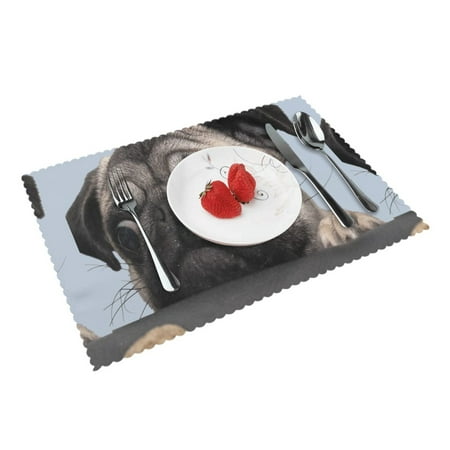 Home Funny Dog Humor Pug - Funny Dog Humor Pug Placemats Set Of 4 Washable Wipeable Place Mats Place Mats For Festival Parties Family Dinner (12 X 18inch) 
Home Funny Dog Humor Pug - Funny Dog Humor Pug Placemats Set Of 4 Washable Wipeable Place Mats Place Mats For Festival Parties Family Dinner (12 X 18inch)
