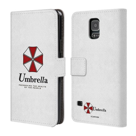 OFFICIAL RESIDENT EVIL LOGO LEATHER BOOK WALLET CASE COVER FOR SAMSUNG PHONES 1