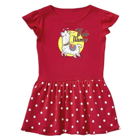 Inktastic No Prob Llama Gift Baby Girl Dress