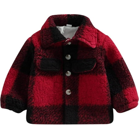 PIKADINGNIS Infant Baby Girls Boys Fleece Coat Lapel Long Sleeve Button Down Sherpa Jacket with Pockets Warm Fall Winter Outwear
PIKADINGNIS Infant Baby Girls Boys Fleece Coat Lapel Long Sleeve Button Down Sherpa Jacket with Pockets Warm Fall Winter Outwear