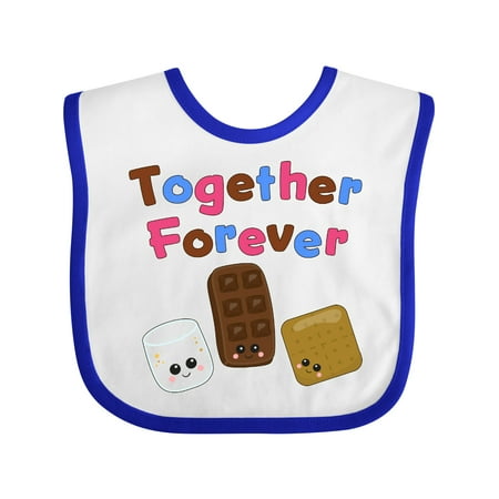 Inktastic Together Forever- S mores Gift Baby Boy or Baby Girl Bib
