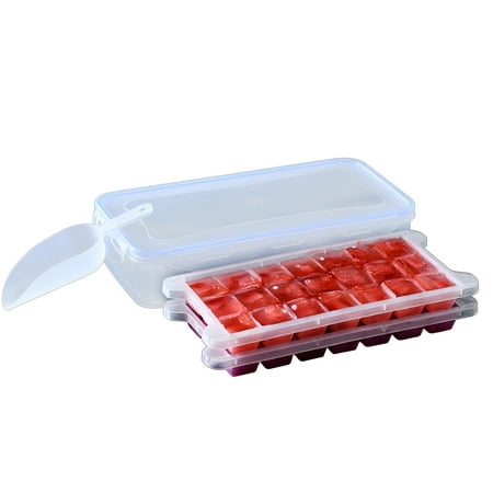 Skys 1 Set Ice Cube Tray Food Grade Multiple Grids PP Ice Cube Tray Square Cubic Container with Shovel Set Kitchen Supplies
Skys 1 Set Ice Cube Tray Food Grade Multiple Grids PP Ice Cube Tray Square Cubic Container with Shovel Set Kitchen Supplies