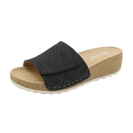 Womens Shoes Light Beach Slip-on Slippers Mid Heel Casual Fashion Comfortable Wedges Sandals Summer Open Toe Slide Sandals Comfortable Flats Flip-Flops Casual Platforms Heeled Wedge Sandals A13542
Womens Shoes Light Beach Slip-on Slippers Mid Heel Casual Fashion Comfortable Wedges Sandals Summer Open Toe Slide Sandals Comfortable Flats Flip-Flops Casual Platforms Heeled Wedge Sandals A13542