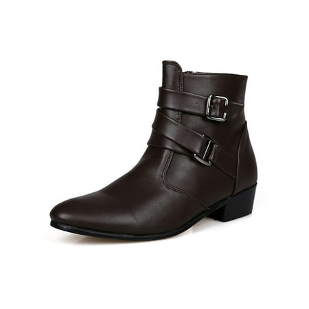 Difumos Men Fashion Boots Zip Up Ankle Boot Pointy Toe Winter Shoes Work Non-slip Bootie Waterproof Low Calf Casual Shoe Brown 6.5
Difumos Men Fashion Boots Zip Up Ankle Boot Pointy Toe Winter Shoes Work Non-slip Bootie Waterproof Low Calf Casual Shoe Brown 6.5
