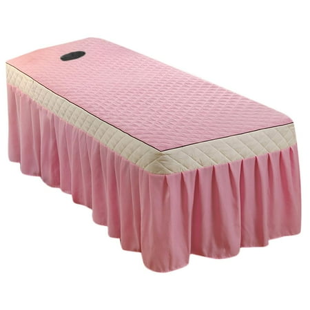 Professional Massage Table Skirt belle face Bed Covers Valance Sheet 75x28 Pink