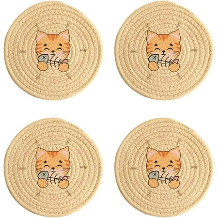 DabuLiu Drink Coasters Set of 4 Hand Woven Absorbent Coasters Table Coaster Set Decorative Coffee Cup Coasters Housewarming Gift for Home Decor
DabuLiu Drink Coasters Set of 4 Hand Woven Absorbent Coasters Table Coaster Set Decorative Coffee Cup Coasters Housewarming Gift for Home Decor