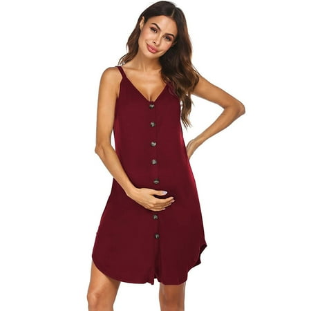 Women s Nursing Nightgown Maternity Dress Sleep Nightshirt Button Down Nightdress Round Neck Sleeveless Mom Home Sleepwear
Women s Nursing Nightgown Maternity Dress Sleep Nightshirt Button Down Nightdress Round Neck Sleeveless Mom Home Sleepwear