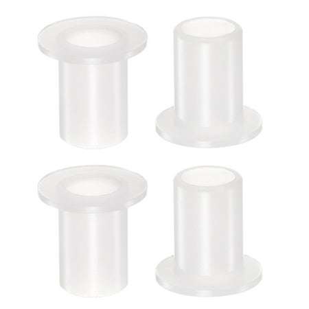 Uxcell 10.1mmx13mmx20.5mm Flanged Sleeve Bearings Nylon Bushings White 4 Pack