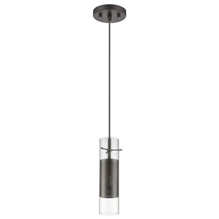 HomeRoots 398300 Scope 1-Light Double Glass Pendant Brushed Nickel & Mesh Shade 
HomeRoots 398300 Scope 1-Light Double Glass Pendant Brushed Nickel & Mesh Shade