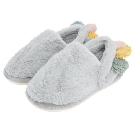 NUOLUX 1 Pair Plush Coloured Ball Slippers Indoor Warm Cotton Slippers Female Slippers
NUOLUX 1 Pair Plush Coloured Ball Slippers Indoor Warm Cotton Slippers Female Slippers