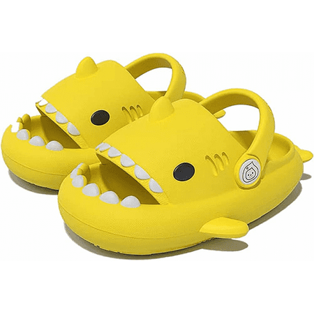 Wish Boys Girl Cloud Shark Slides Non-Slip Novelty Open Toe Sandals Extremely Comfy Cushioned Thick Sole Cute Cartoon Shower Slippers Indoor & Outdoor Yellow 2 Size: 200 S695
Wish Boys Girl Cloud Shark Slides Non-Slip Novelty Open Toe Sandals Extremely Comfy Cushioned Thick Sole Cute Cartoon Shower Slippers Indoor & Outdoor Yellow 2 Size: 200 S695