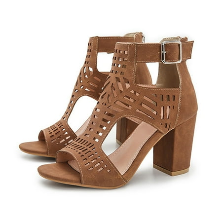 Fidelma High Heels Summer Women s Shoes Hollow Zipper Women s Shoes Fish Mouth Sandals High Heels Brown 40
Fidelma High Heels Summer Women s Shoes Hollow Zipper Women s Shoes Fish Mouth Sandals High Heels Brown 40