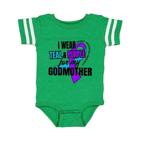 Inktastic Suicide Prevention I Wear Teal and Purple for My Godmother Gift Baby Boy or Baby Girl Bodysuit
Inktastic Suicide Prevention I Wear Teal and Purple for My Godmother Gift Baby Boy or Baby Girl Bodysuit