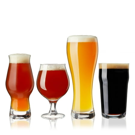 True Craft Beer Tasting Kit Glasses Dishwasher Safe for Drinking IPAs Tulips Hefeweizen and Imperial Pint Glassware Set of 4
True Craft Beer Tasting Kit Glasses Dishwasher Safe for Drinking IPAs Tulips Hefeweizen and Imperial Pint Glassware Set of 4