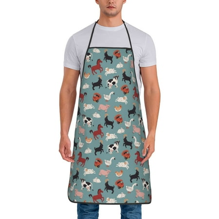 Xecao Farm Animals 1 Print Funny BBQ Chef Aprons for Men Women Adjustable Kitchen Cooking Aprons with Pocket Waterproof Oil Proof No Pilling Fading
Xecao Farm Animals 1 Print Funny BBQ Chef Aprons for Men Women Adjustable Kitchen Cooking Aprons with Pocket Waterproof Oil Proof No Pilling Fading