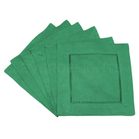 CleverDelights 6 Green Linen Hemstitch Cocktail Napkins - 12 Pack - 100% Linen Cloth Napkin
CleverDelights 6 Green Linen Hemstitch Cocktail Napkins - 12 Pack - 100% Linen Cloth Napkin