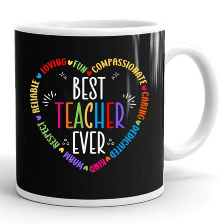 Best Teacher Ever Teacher Motivational Appreciation Gift Ceramic Mug 11oz (White;11oz)
Best Teacher Ever Teacher Motivational Appreciation Gift Ceramic Mug 11oz (White;11oz)