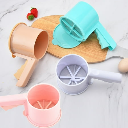 Hexiuwan Semi-automatic Flour Sifter Cup Temperature Resistant Stainless Steel Measurement Scale Handheld Powder Flour Mesh Sifter for Kitchen
Hexiuwan Semi-automatic Flour Sifter Cup Temperature Resistant Stainless Steel Measurement Scale Handheld Powder Flour Mesh Sifter for Kitchen